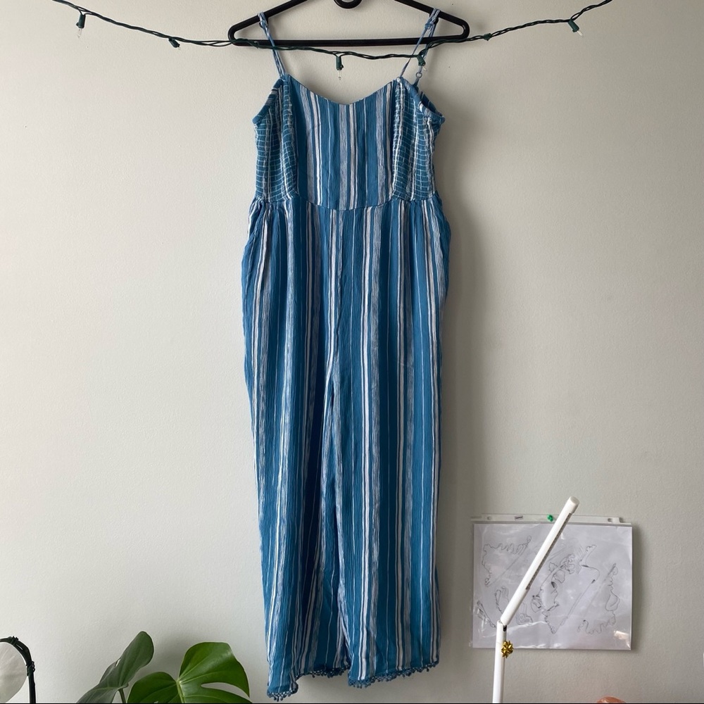 Patrons of Peace Light Blue and White Jumpsuit